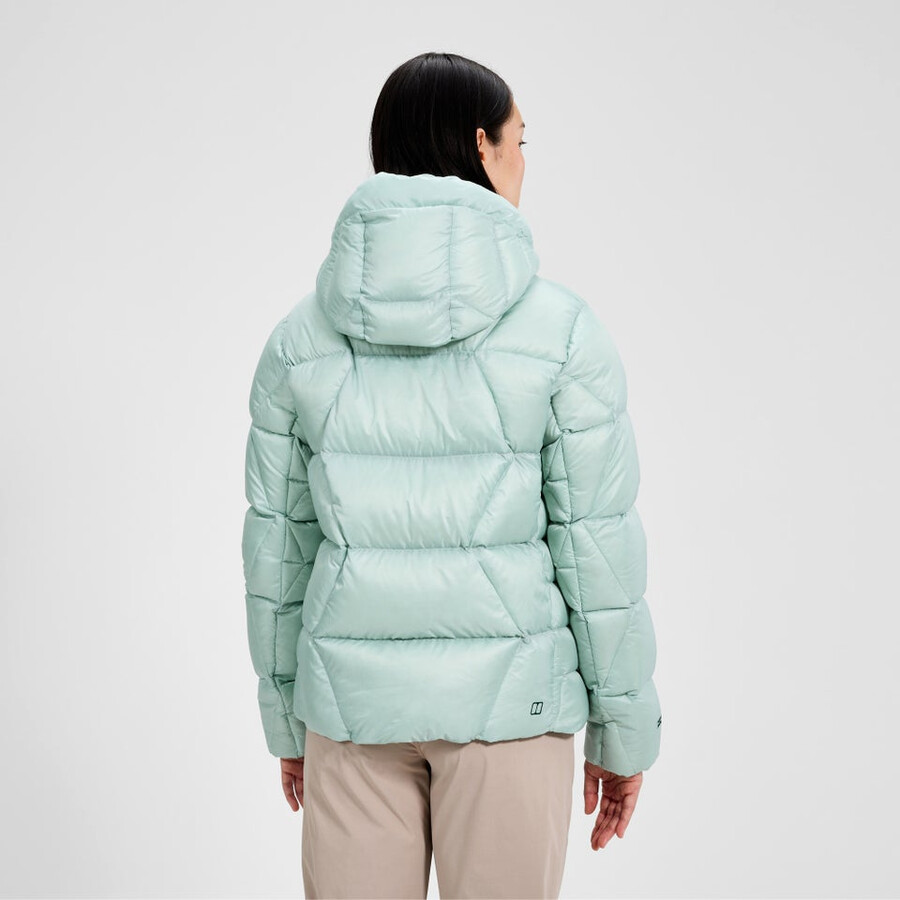 womens explorer down jacket - green berghaus