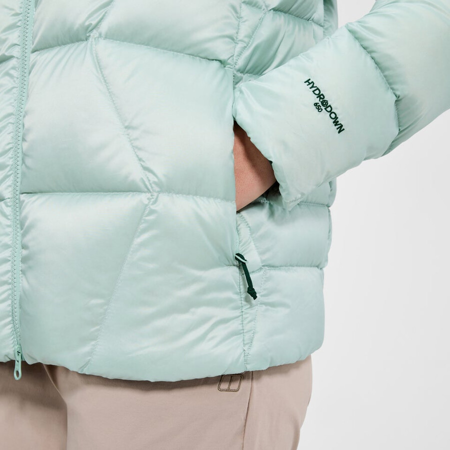 womens explorer down jacket - green berghaus