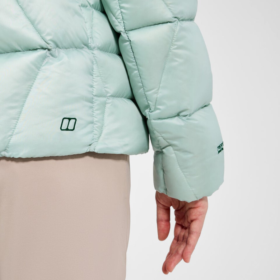 womens explorer down jacket - green berghaus