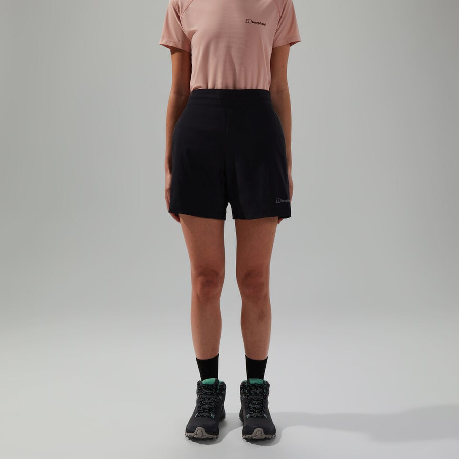 womens wandermoor wind short blackgrey berghaus