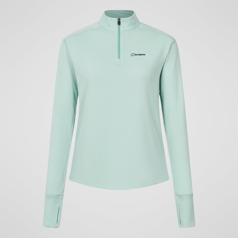 womens ivyhill half zip top - green berghaus