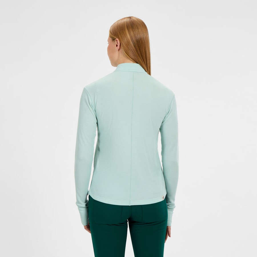 womens ivyhill half zip top - green berghaus