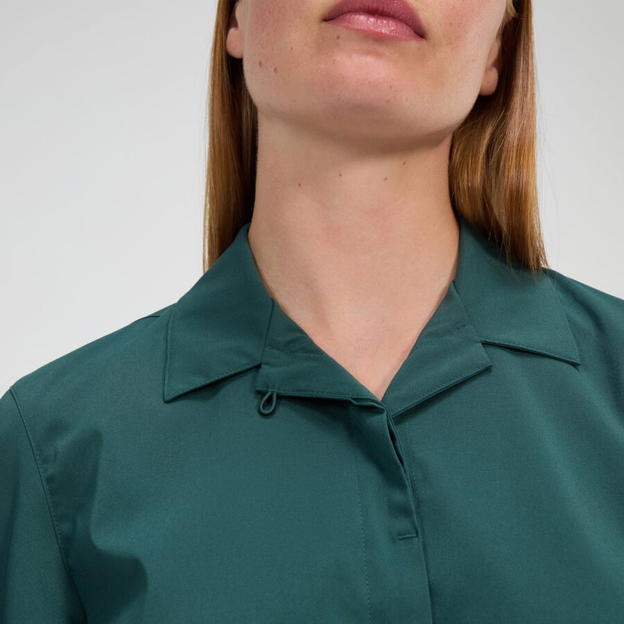 womens explorer short sleeve overshirt - green berghaus