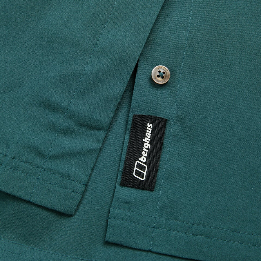 womens explorer short sleeve overshirt - green berghaus