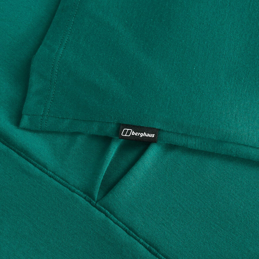 womens coneflower short sleeves tee - green berghaus