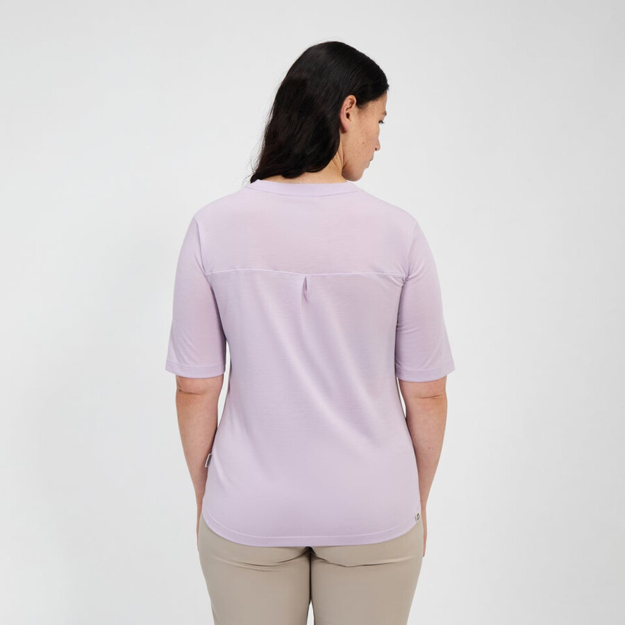 womens coneflower short sleeve tee - purple berghaus