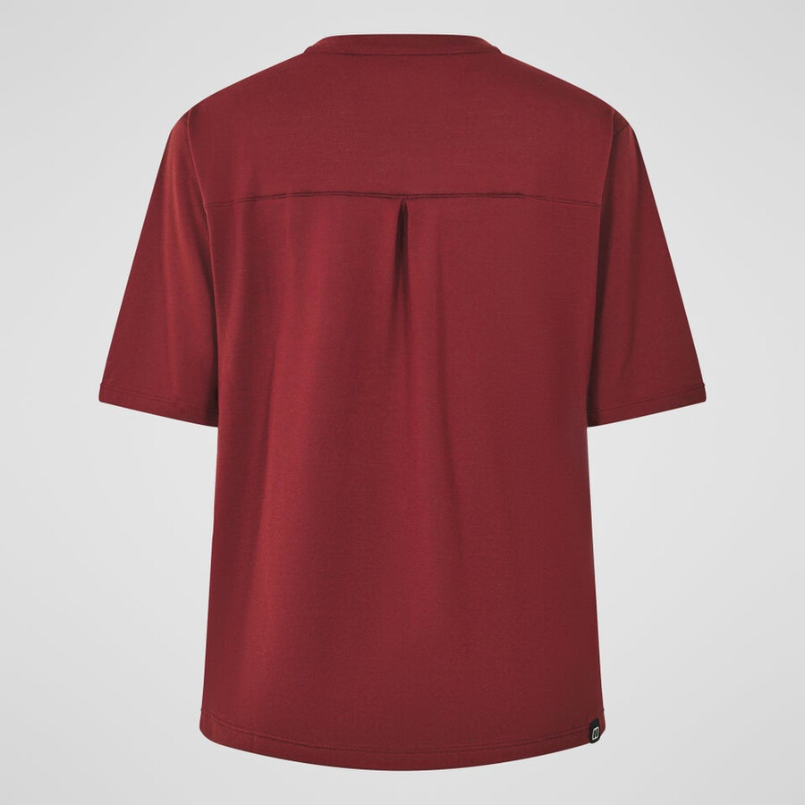 womens coneflower short sleeves tee - red berghaus