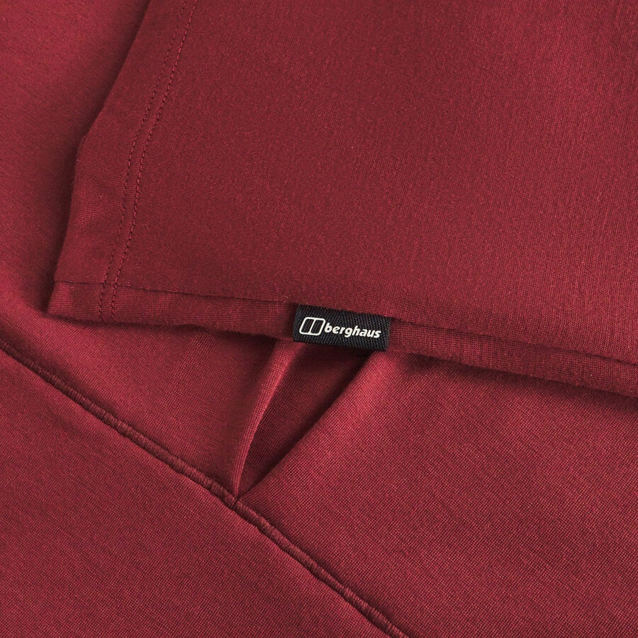 womens coneflower short sleeves tee - red berghaus