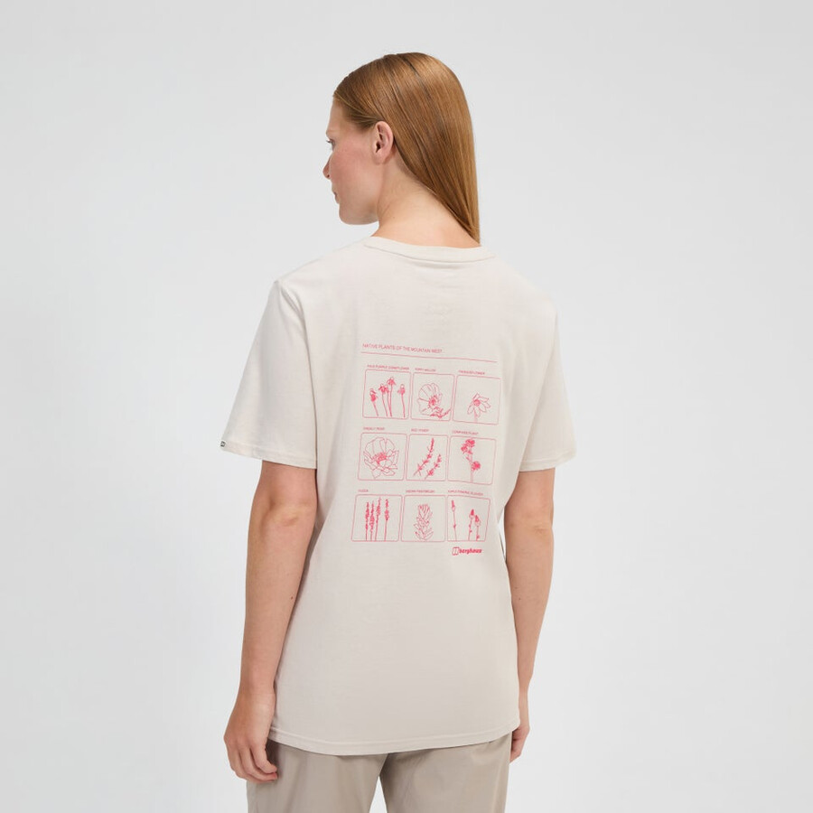 womens mount botany short sleeve tee - grey berghaus