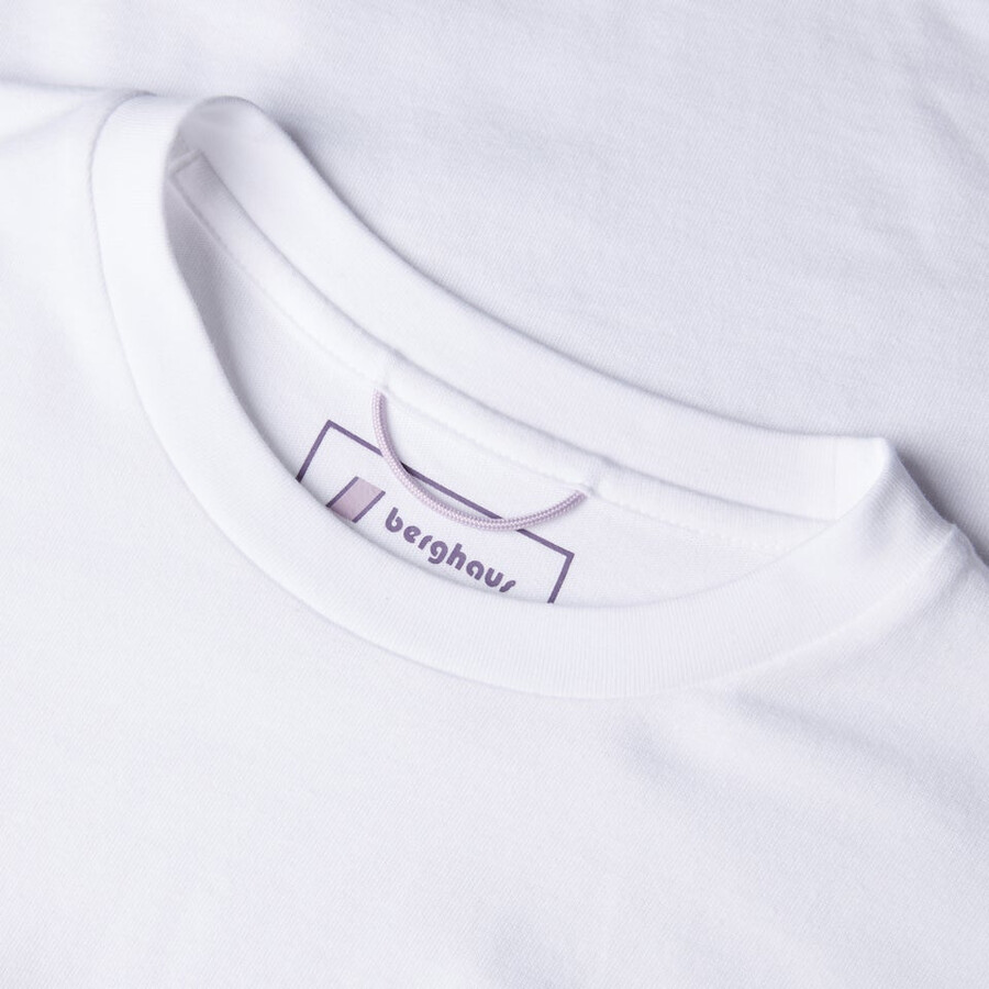 unisex sunned peak short sleeve tee - white berghaus