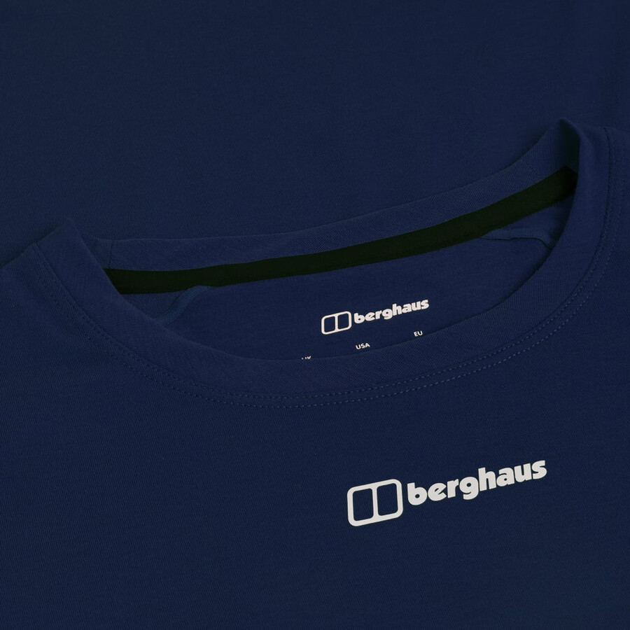 womens berghaus delta short sleeve tech tee - blue berghaus