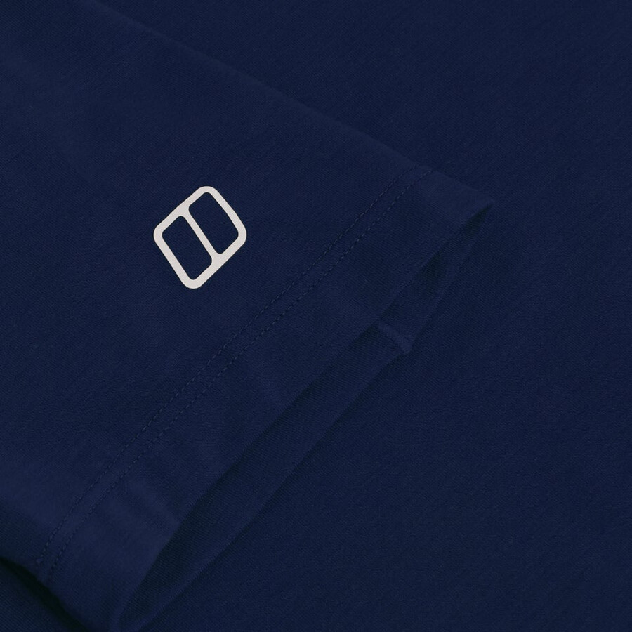 womens berghaus delta short sleeve tech tee - blue berghaus