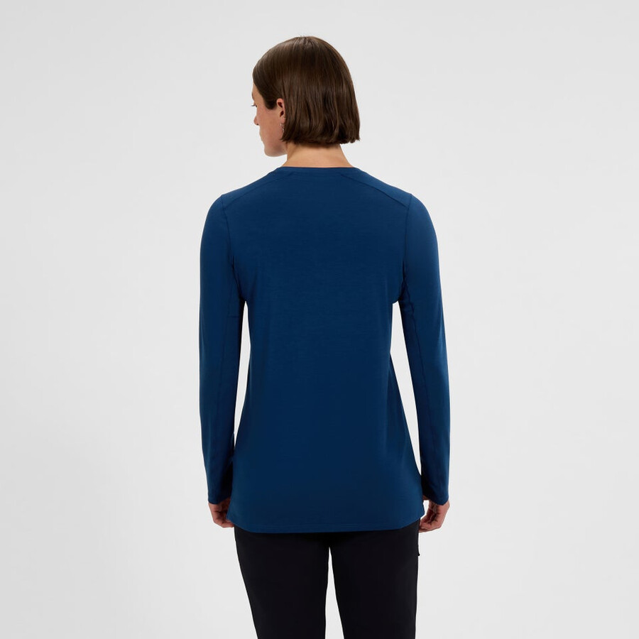 womens delta long sleeve tech tee - blue berghaus