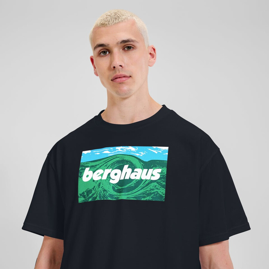 unisex twisted skies tee - black berghaus