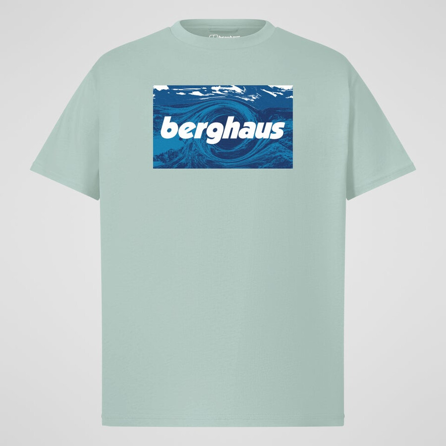 unisex twisted skies tee - green berghaus