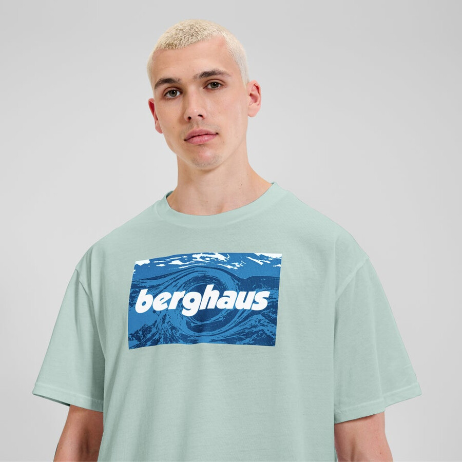 unisex twisted skies tee - green berghaus