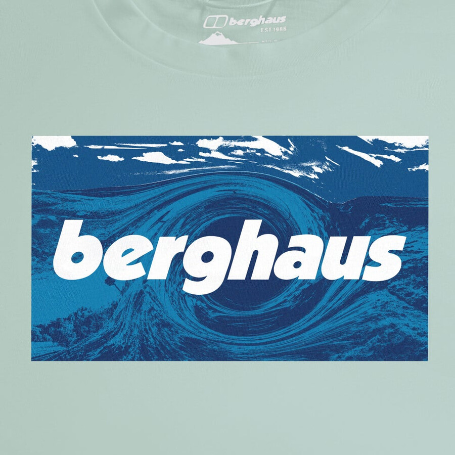 unisex twisted skies tee - green berghaus