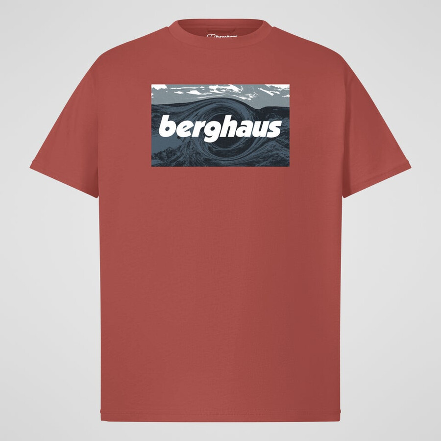 unisex twisted skies tee - orange berghaus
