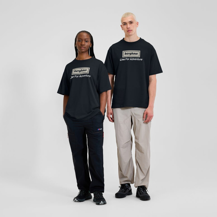 unisex adventure tour tee - black berghaus