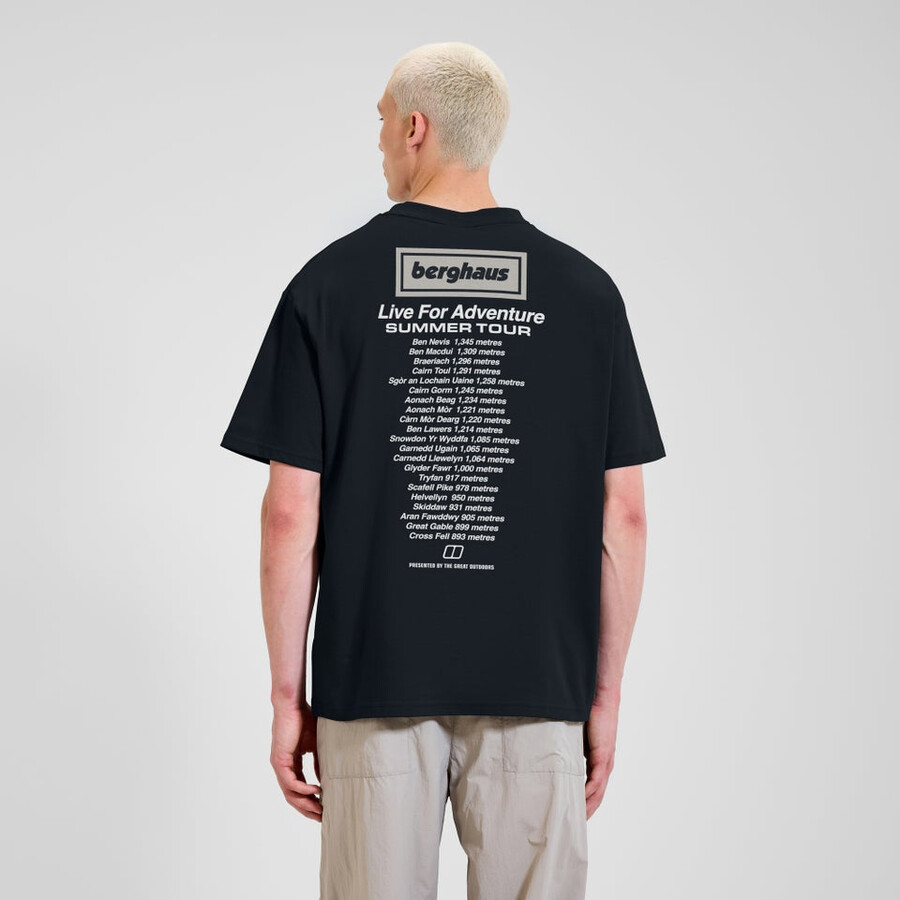unisex adventure tour tee - black berghaus