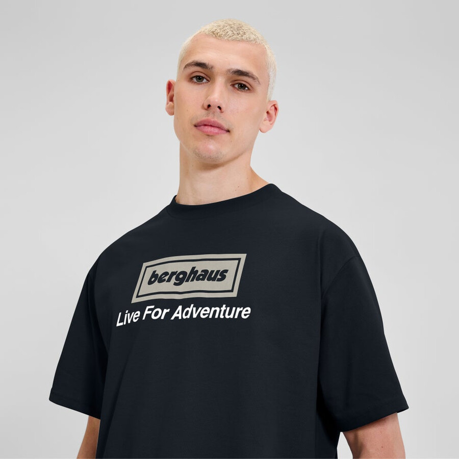 unisex adventure tour tee - black berghaus