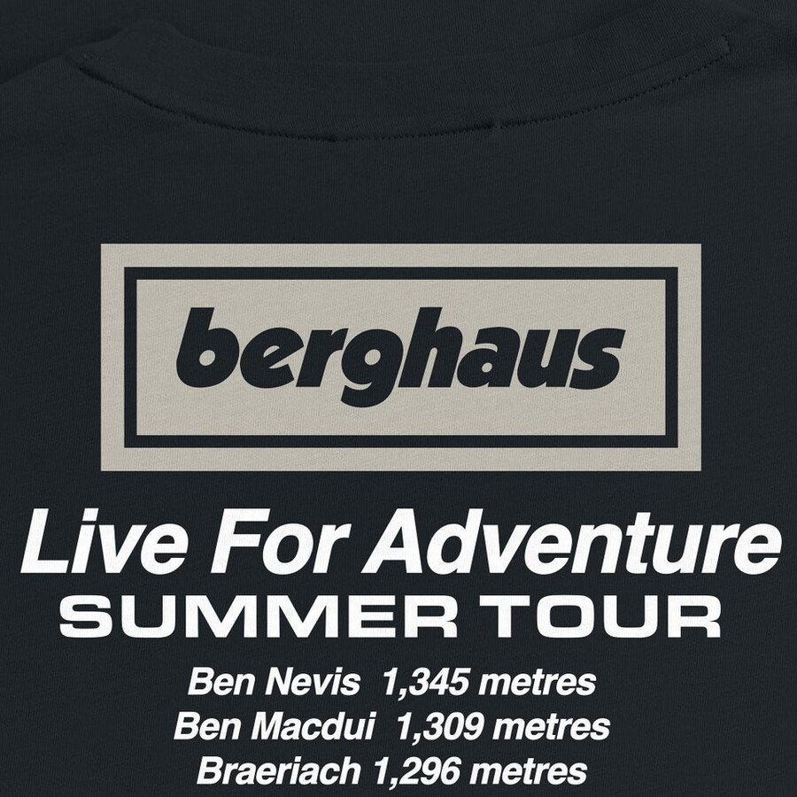 unisex adventure tour tee - black berghaus