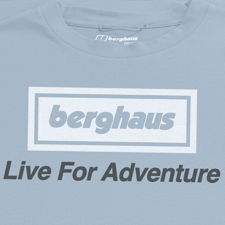 unisex adventure tour tee - grey blue berghaus