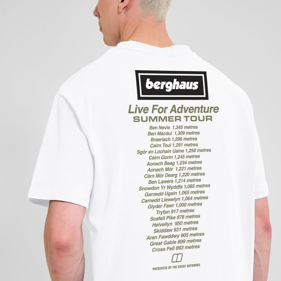 unisex adventure tour tee - white berghaus