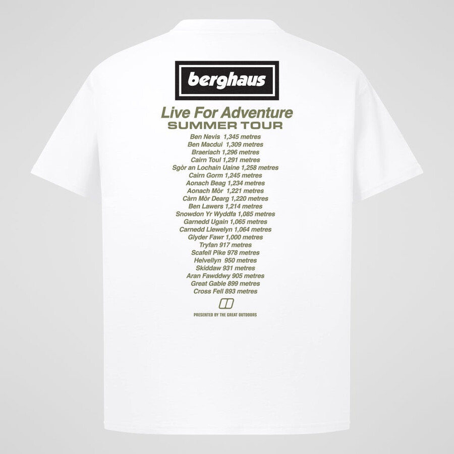 unisex adventure tour tee - white berghaus