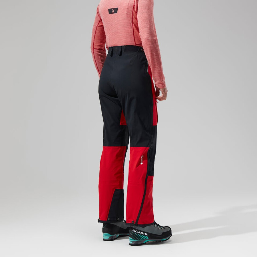 womens mtn guide gore-tex pro pant - redblack berghaus