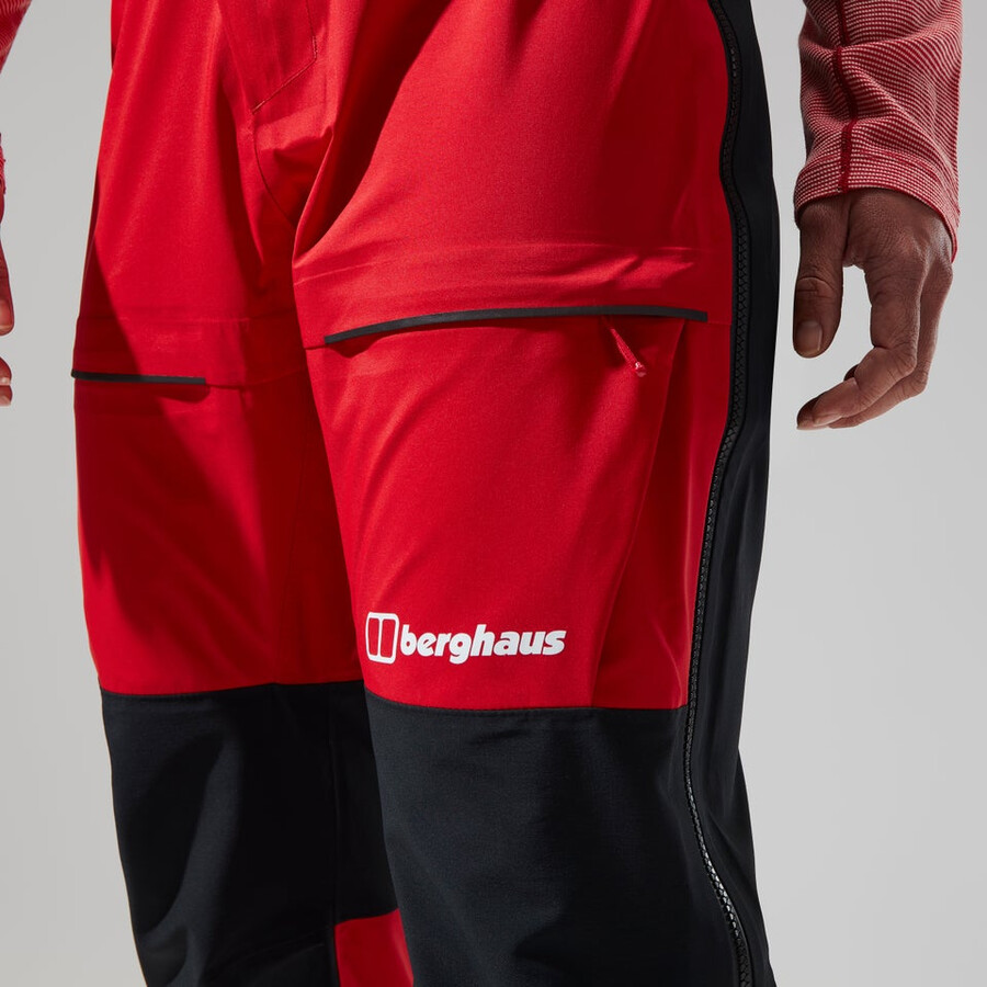 womens mtn guide gore-tex pro pant - redblack berghaus