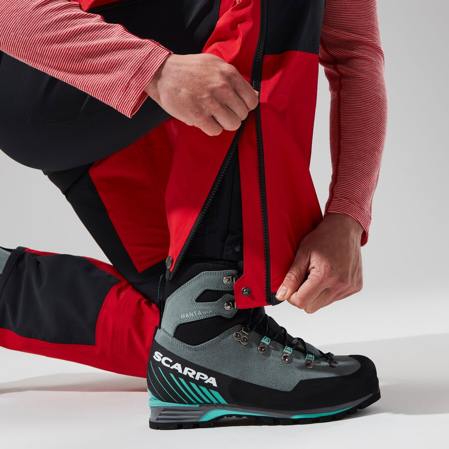 womens mtn guide gore-tex pro pant - redblack berghaus