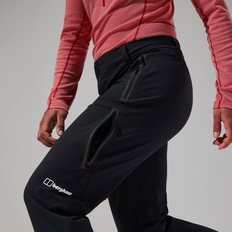 womens mtn guide mw technical pant - black berghaus