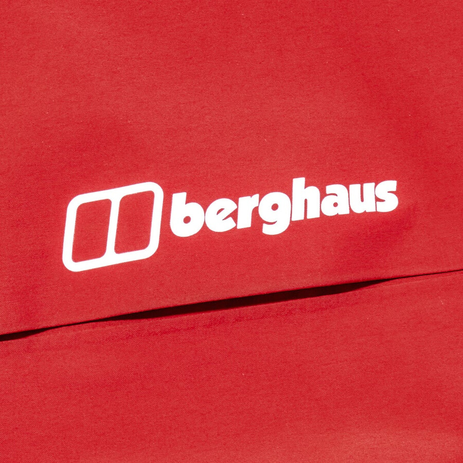 womens mtn arete descend gore-tex bib pants - red berghaus