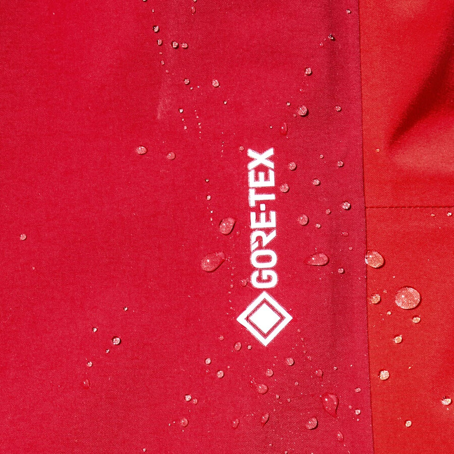 womens mtn arete descend gore-tex bib pants - red berghaus