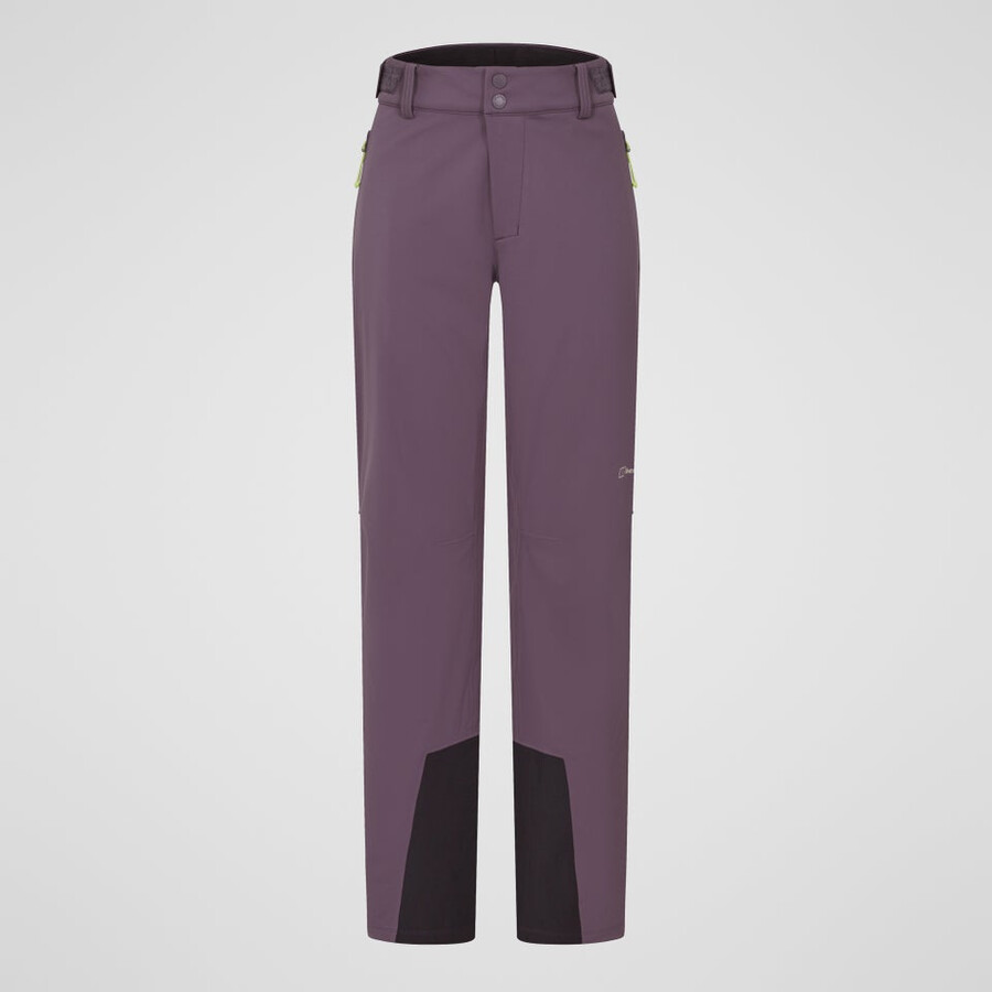 womens ridge-roamer softshell pant - purple berghaus
