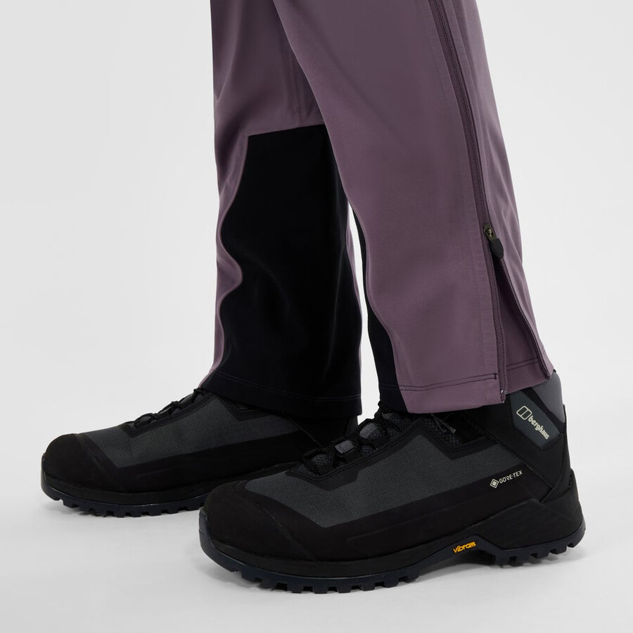 womens ridge-roamer softshell pant - purple berghaus