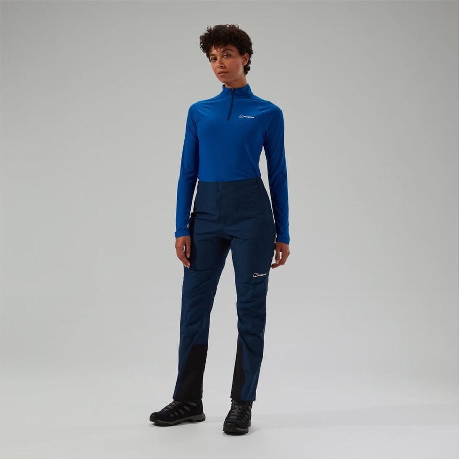 womens ridge-seeker gore-tex waterproof pant - blue berghaus