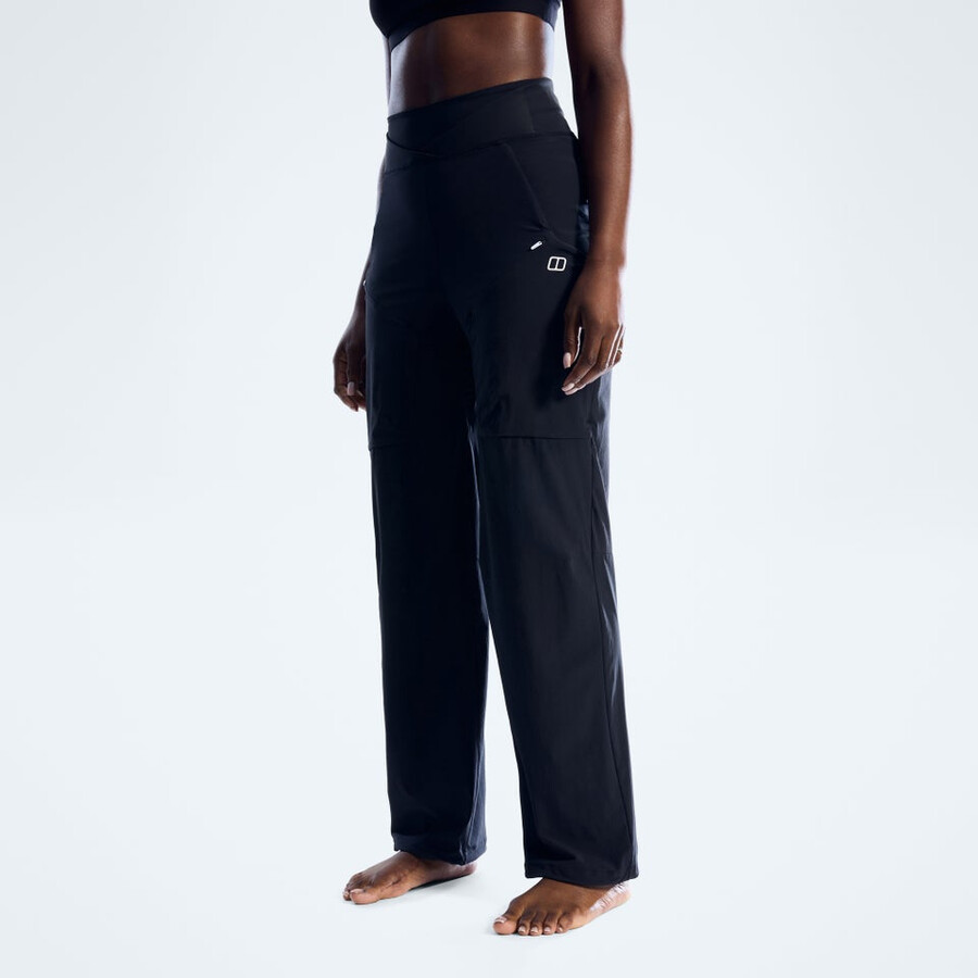 womens farren trousers - jet black berghaus