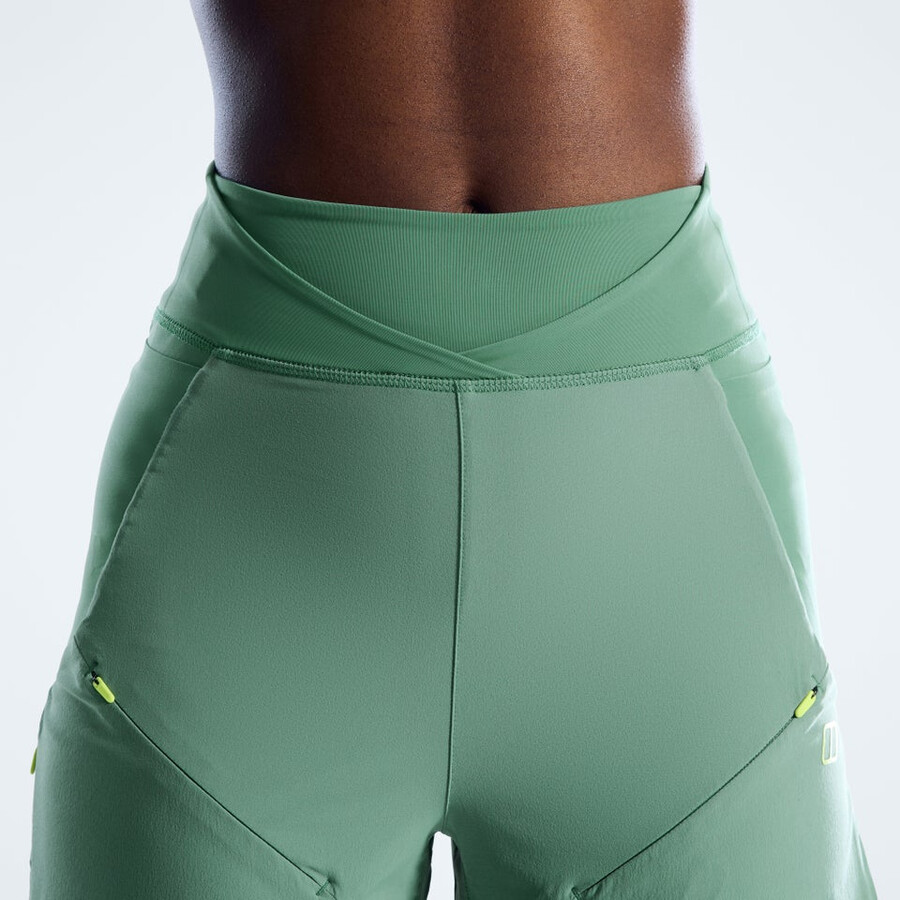 womens farren trousers - green berghaus