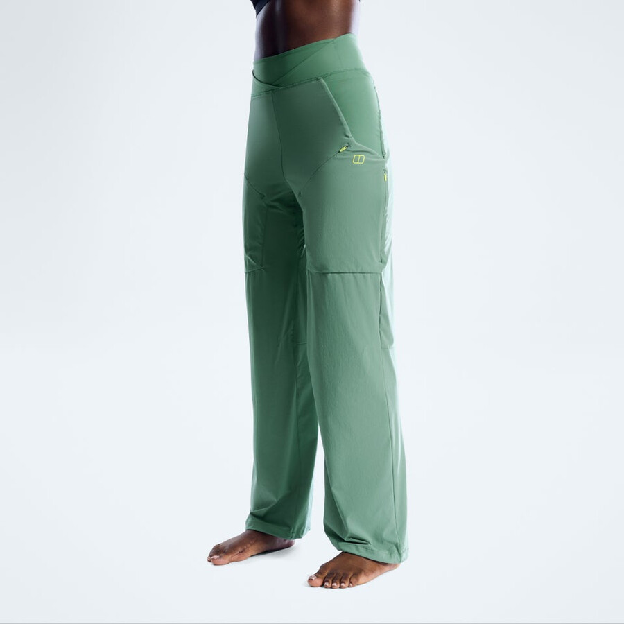 womens farren trousers - green berghaus