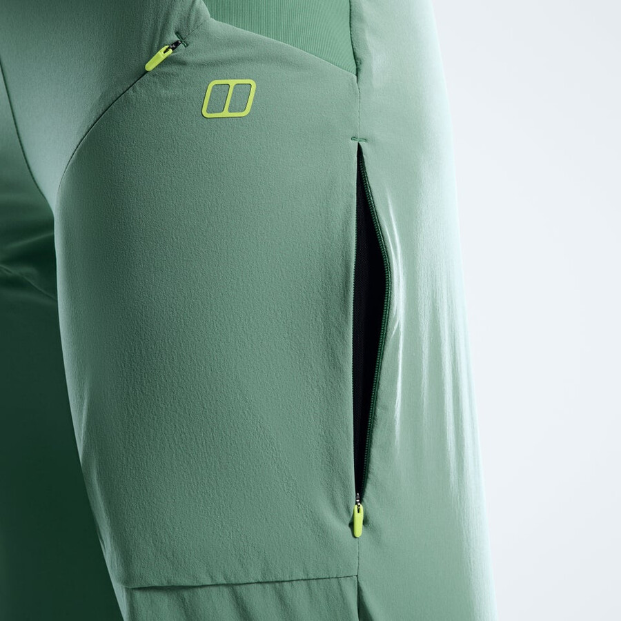 womens farren trousers - green berghaus