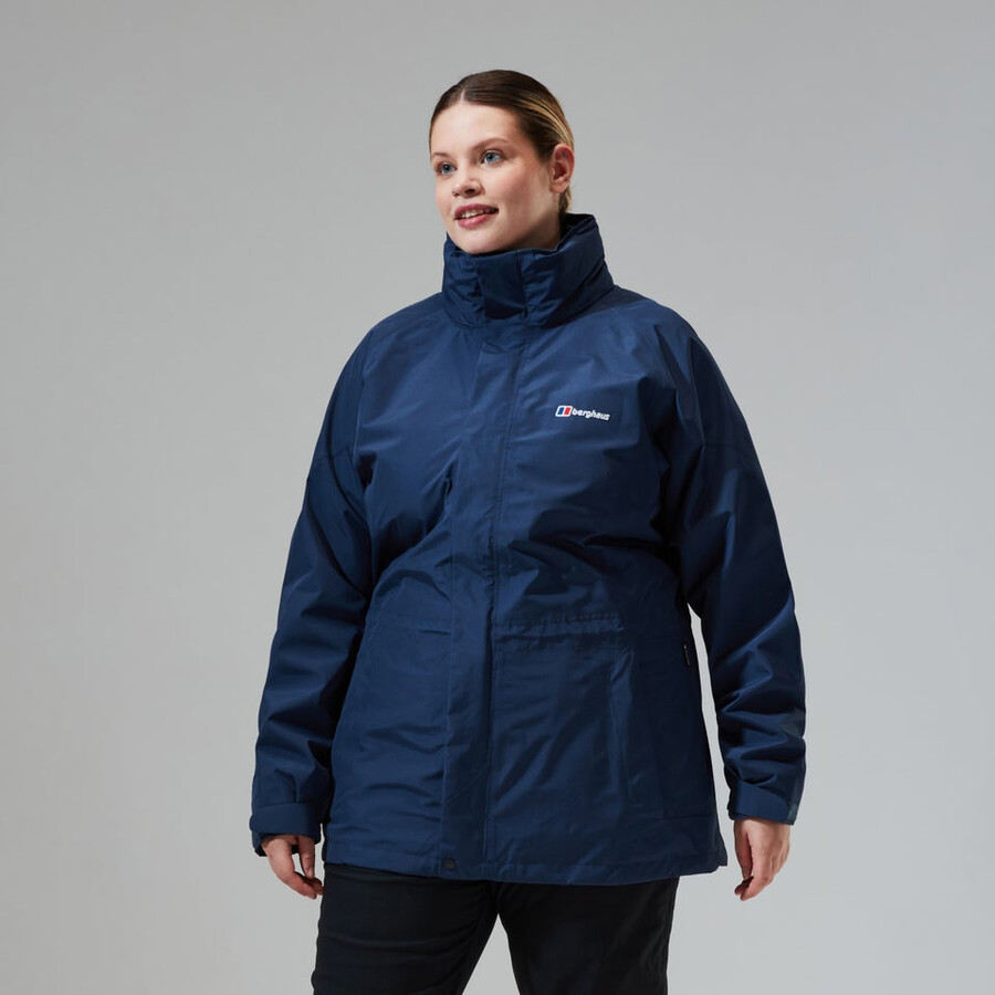 womens glissade gore-tex interactive jacket - dark blue berghaus