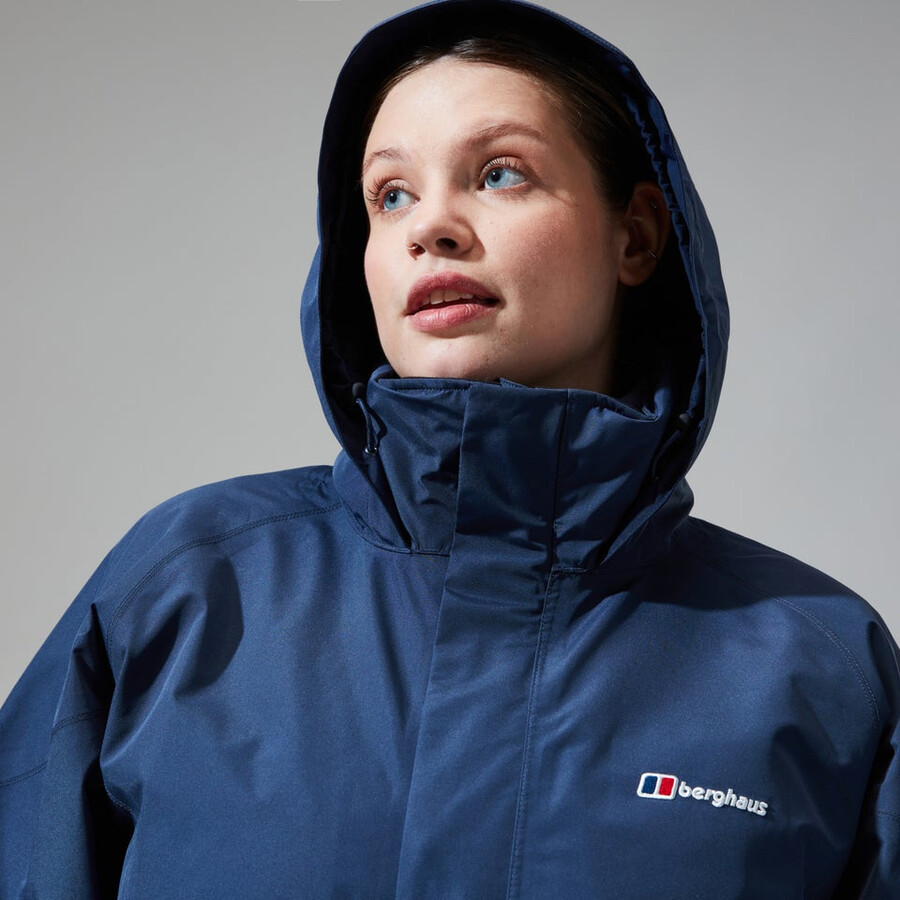 womens glissade gore-tex interactive jacket - dark blue berghaus