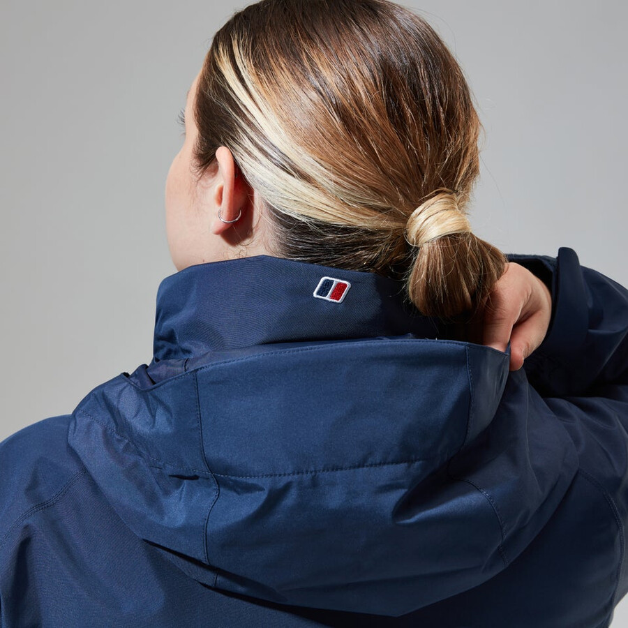 womens glissade gore-tex interactive jacket - dark blue berghaus