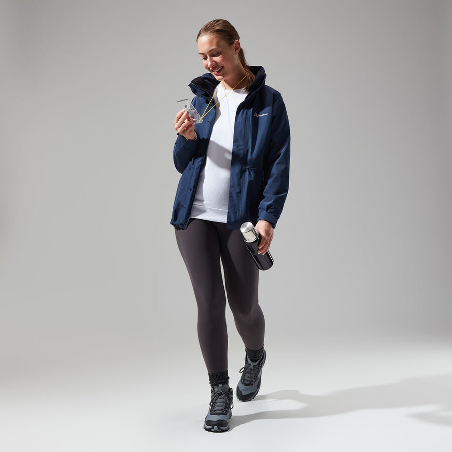 womens glissade gore-tex interactive jacket - dark blue berghaus