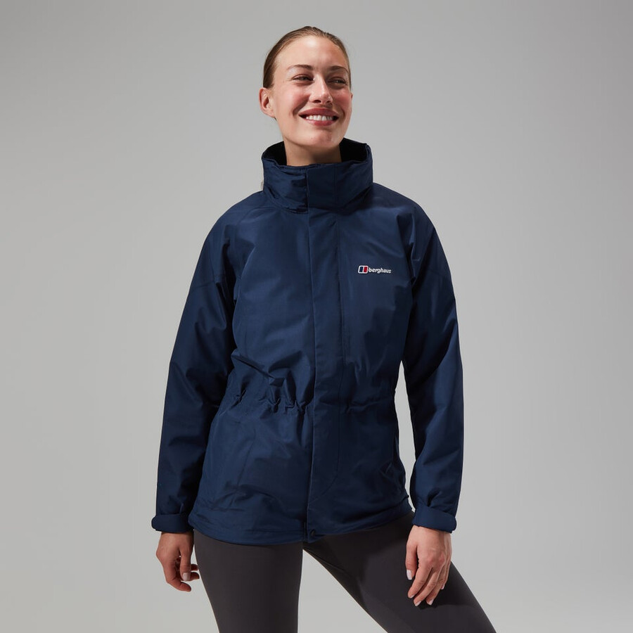 womens glissade gore-tex interactive jacket - dark blue berghaus