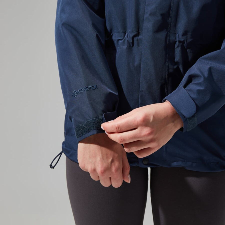 womens glissade gore-tex interactive jacket - dark blue berghaus