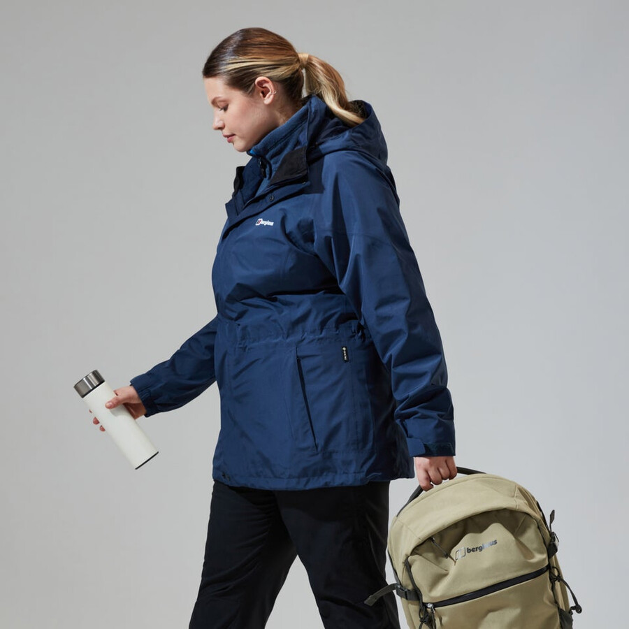 womens glissade gore-tex interactive jacket - dark blue berghaus