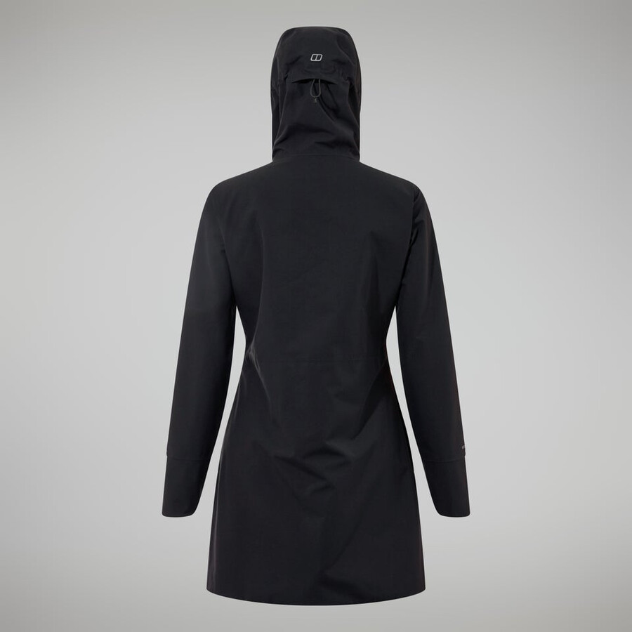 womens omeara long jacket - black berghaus